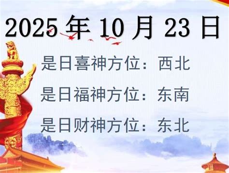 2023财神方位|吉神方位：今日财神方位查询（财神/喜神/福神）